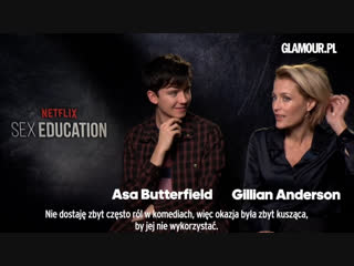 Sex education wywiad z gillian anderson, asą butterfieldem i resztą obsady nowego serialu netflixa