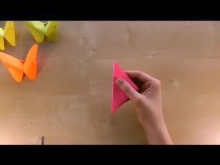 Basteln origami schmetterling falten mit papier bastelideen muttertag diy mut