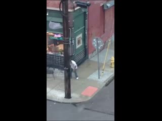 Guy high as giraffe balls makes the cops life easy