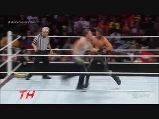 Seth rollins vs dean ambrose highlights hd raw 18 8 2014