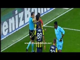 Younes belhanda red card