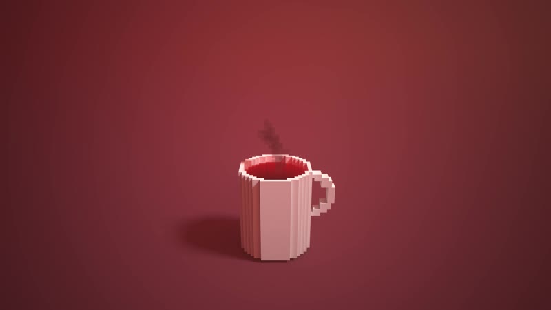Tea voxel animation