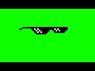 Deal with it glasses green screen source mlg mpgun