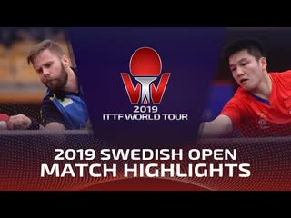 Fan zhendong vs jon persson 2019 ittf swedish open highlights (r32)