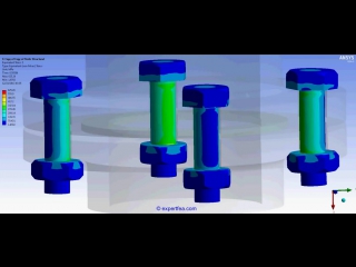 Tutorial 19 static structural detailed fea of verification of m10 screws using bolt pretension