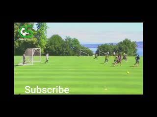 Soccer drill train defensive duels with ball in the air coach sante