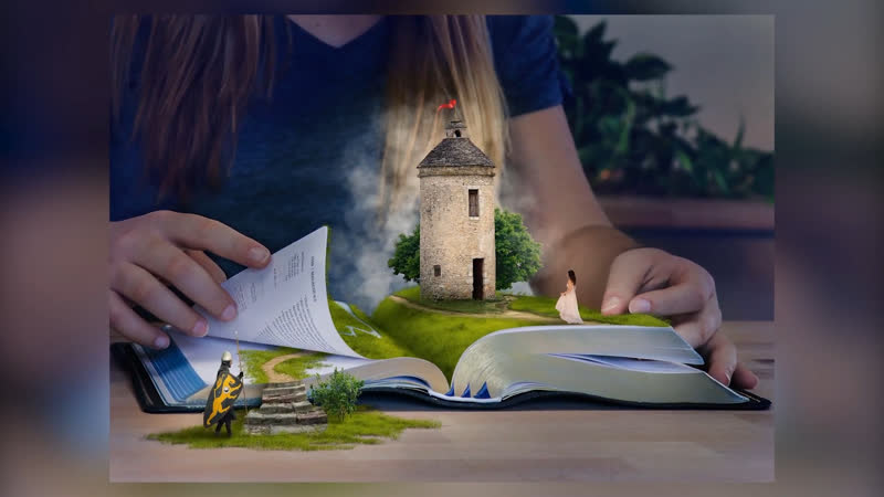 Ps cc 2018 фотоколлаж «ожившая книга» (часть 1)