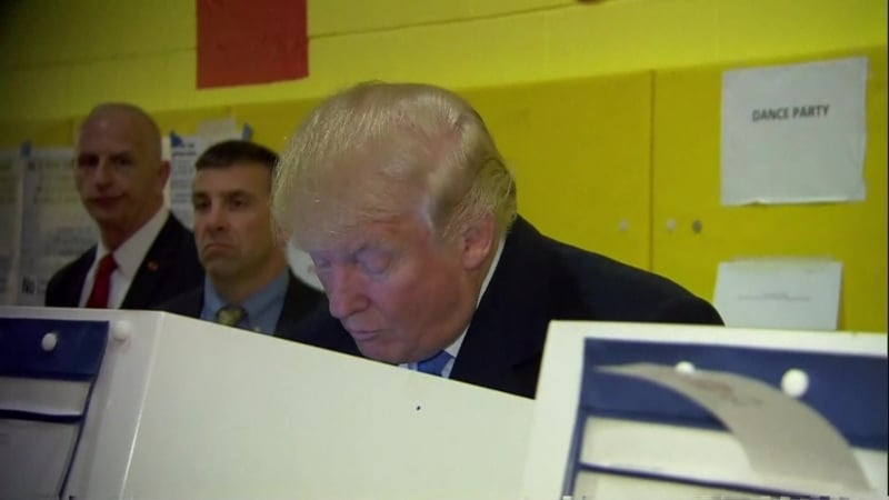 Как голосовали клинтон и трамп