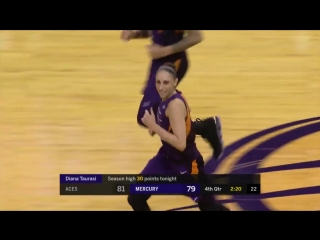 Diana taurasi with 33 points vs las vegas aces 19 07 2018