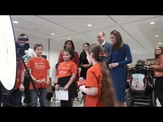 Lights, camera, action! the duke and duchess of cambridge join @cinemagic @bfi film academy attendees for a camera demonstra