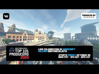 The mainstage top 101 producers 2020 celebrations in minecraft