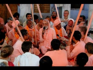 Srila gurudeva leads katyayani puja at cira ghata 09 nov 1993