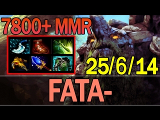 Dota 2 fata plays tiny 7800+ mmr | ranked match