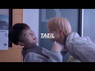 Jungwoo trying to kiss taeil for the nth time djdk he’s at it again