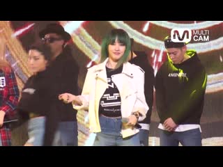 [fancam] jiyoon of 4minute(포미닛 지윤) cut it out(1절만 하시죠) @m countdown rehearsal 150212