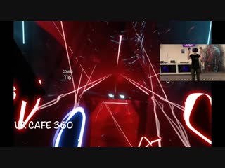 Иван проходит sandstorm "beat saber" на уровне expert