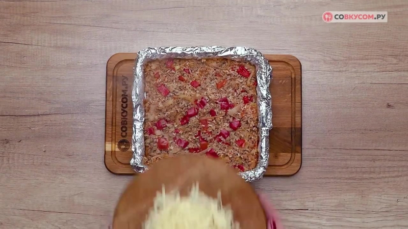 Запеканка с фаршем и рисом рецепты от со усом