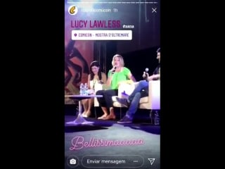 Lucy lawless bellissimo napoli comic con 2108