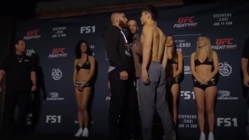 Взвешивание участников ufc fn 124