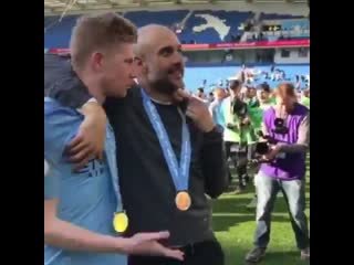 Kevin de bruyne to pep guardiola "you're a shit coach, you only win "😂