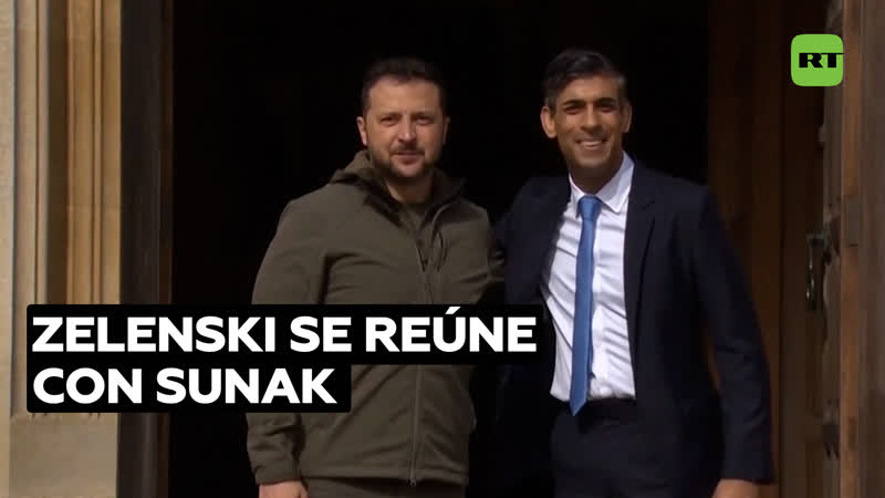 Zelenski llega al reino unido y se reúne con sunak