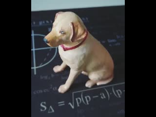 Фигурка лабрадор (пластик)