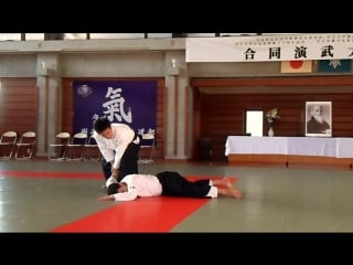 Ueshiba mitsuteru waka sensei at the 45th iwate university aikido demonstration