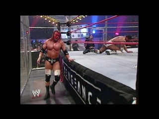 Wwe vengeance 2005 hell in a cell match for the world heavyweight championship triple h vs batista