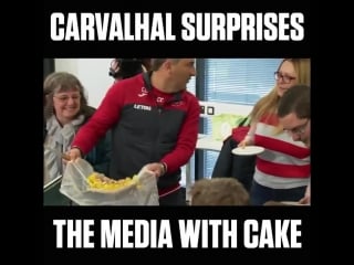 Carlos carvalhal knows how to keep the local media sweet