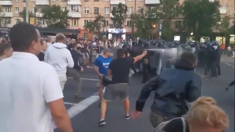 Вчерашний бой в центре бреста