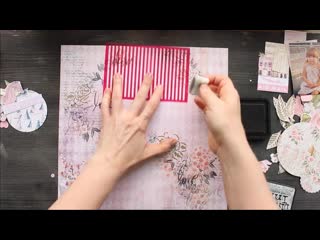 "this moment" scrapbook layout process