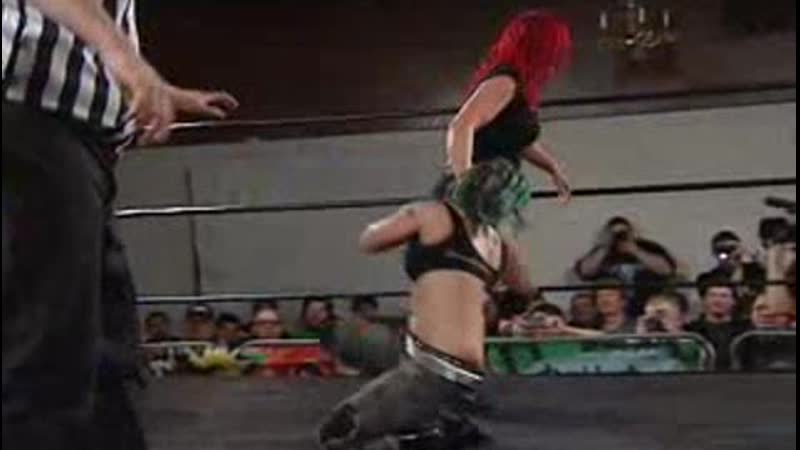 011 shm christina von eerie vs saraya knight hardcore match with staple gun shimmer