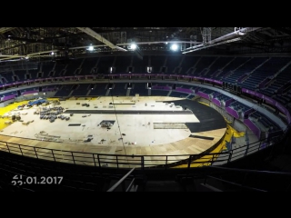 Check out this great timelapse of the track being built ahead of the belgrade 2017 european athletics indoor championships