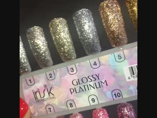 Глиттеры glossy platinum irisk