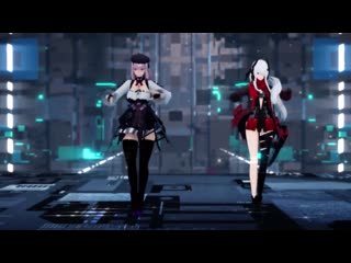 活动作品【战双mmd】深红与溢彩，于电音中共舞【露西亚深红之渊&&#33406;拉溢彩】