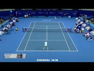 Incredible! @sabalenkaa to break @wtaelitetrophy