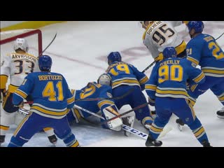 Robert bortuzzo levels viktor arvidsson from behind with dangerous looking cross check