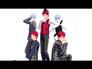 Three akashi and two kuroko [mmd] #5