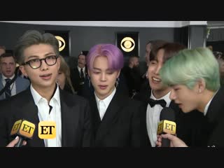 Bts wants to meet lady gaga, travis scott at first ever grammys (exclusive)