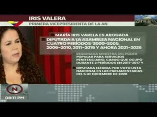 Perfil | iris valera, primera vicepresidenta de la nueva asamblea nacional