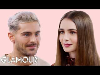 Zac efron and lily collins take a friendship test | glamour