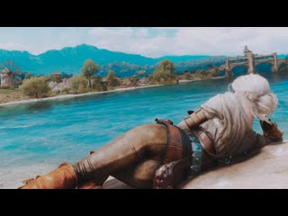 Ведьмак цири у реки / the witcher ciri by the river