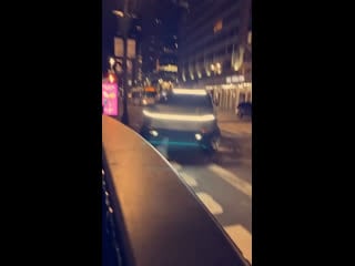 Elon musk spotted in nyc driving his prototype cybertruck