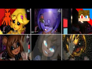 Tihonsyah five nights in anime 3d all jumpscares