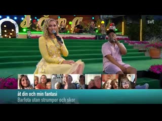 Sanna nielsen, erik lundin and viewers barfota visan (allsång på skansen 30 06 2020 )