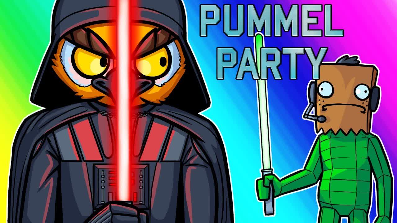 [vanossgaming] pummel party funny moments darth vanoss climbs the ranks!
