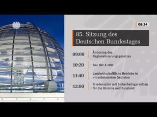 Live 85 bundestagssitzung | friedensplan für die ukraine und russland | energieversorgung im winter 2023/2024