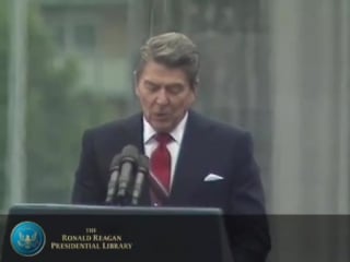 Berlin wall speech president reagans address at the brandenburg gate (12/06/87)