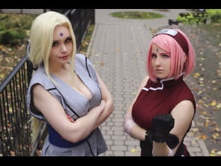 Sakura and tsunade cosplay | сакура и цунаде косплей