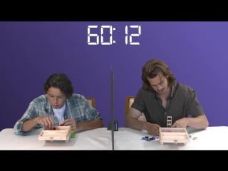 99 homes stars andrew garfield and noah lomax take the 99 brick challenge